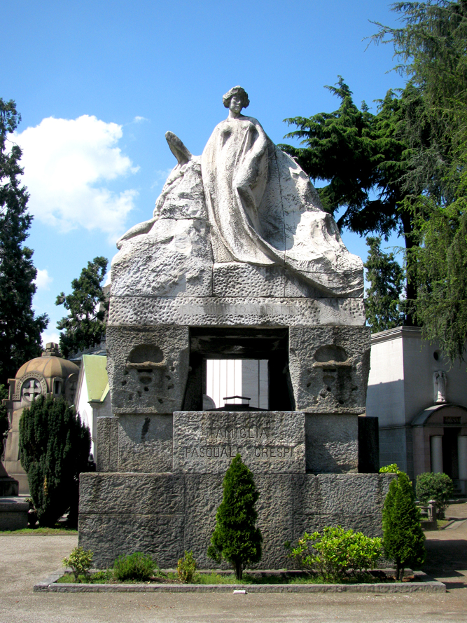The Legacy of Love by Ernesto Bazzaro, Paolina Sioli and Pasquale Crespi tomb, 1908